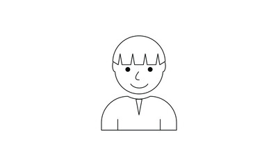 Fototapeta premium avatar people vector person flat user business icon symbol character illustration 