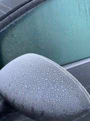 Part of Frozen car in winter - 443633817
