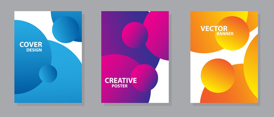 Creative fluid color covers set. Trendy minimal design. Ideal for party, banner, cover, print, promotion, sale, greeting, ad, web, page, header, landing, social media. Eps10 vector