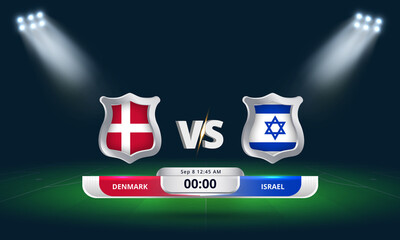 Fifa world cup Qualifier Denmark vs Israel 2022 Football Match