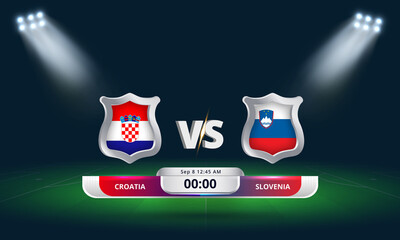 Fifa world cup Qualifier Croatia vs Slovenia 2022 Football Match