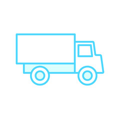 Illustration Vector graphic of truck icon template