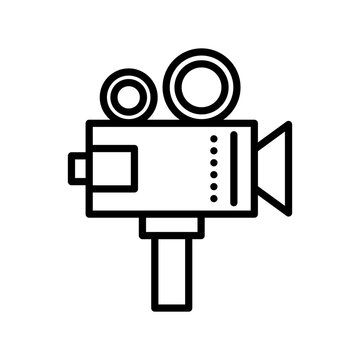 recommend clip art: Video Camera Outline Vector Icon Design