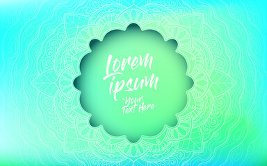 Background Tittle or opening mandala design