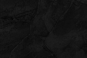 Naklejka premium Dark grey black slate background or texture. Black granite slabs background