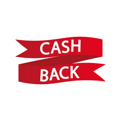 Cashback banner icon, money back. Vector illustration eps 10