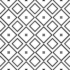  floral seamless pattern background.Geometric ornament for wallpapers and backgrounds. Black and white pattern. 