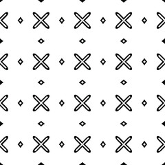  floral seamless pattern background.Geometric ornament for wallpapers and backgrounds. Black and white pattern. 