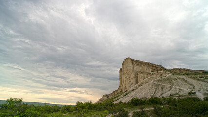 Natural landscape with a view of the White Rock.