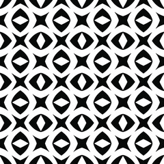 floral seamless pattern background.Geometric ornament for wallpapers and backgrounds. Black and white pattern. 