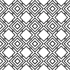 floral seamless pattern background.Geometric ornament for wallpapers and backgrounds. Black and white 

pattern. 