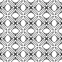 floral seamless pattern background.Geometric ornament for wallpapers and backgrounds. Black and white 

pattern. 