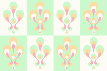 Seamless pattern. Fashionable color combinations. Pastel color background for business. Template for wrapping. Backdrop. Ornament. Stylish design. Vector. Isolated. Modern tiles for design interior.
