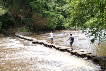 A tourist attraction famous for waterfalls in Chiba Prefecture