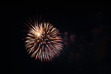 Fireworks display on Fourth of July