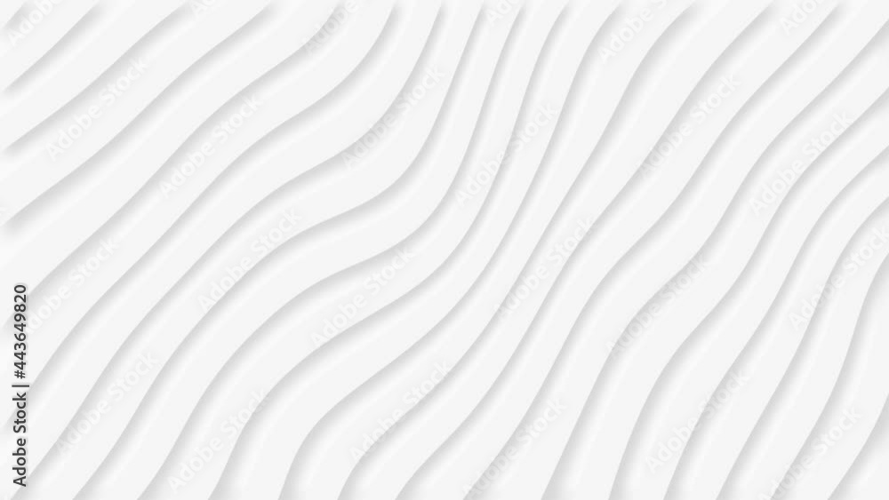 Aufkleber abstract neumorphism design stripes wave motion, modern white geometry waving line shape animation p