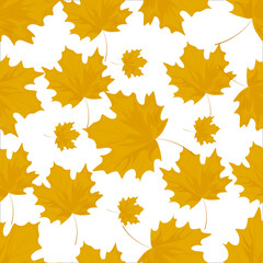Art & Illustration autumn leaf pattern background illustration for banner, cover, wallpaper