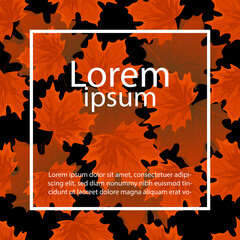 Art & Illustration autumn leaf pattern background illustration for banner, cover, wallpaper