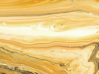 Creative abstract  hand painted background, fluid art, marble texture, caramel color, acrylic painting on canvas.
