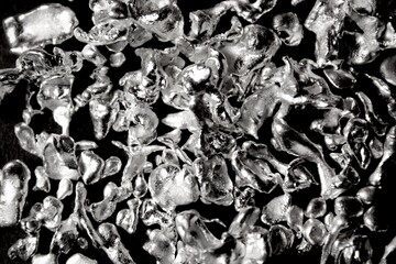 Seamless black and white silver nuggets background 