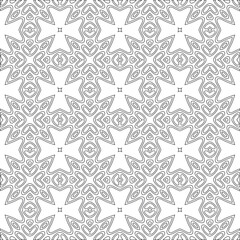 Vector geometric pattern. Repeating elements stylish background abstract ornament for wallpapers and backgrounds. Black and white colors 