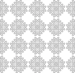 Foto op Canvas Vector geometric pattern. Repeating elements stylish background abstract ornament for wallpapers and backgrounds. Black and white colors  © t2k4