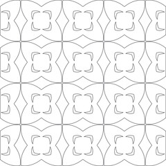  Vector geometric pattern. Repeating elements stylish background abstract ornament for wallpapers and backgrounds. Black and white colors 