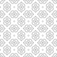  Vector geometric pattern. Repeating elements stylish background abstract ornament for wallpapers and backgrounds. Black and white colors 