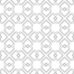  Vector geometric pattern. Repeating elements stylish background abstract ornament for wallpapers and backgrounds. Black and white colors 