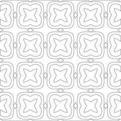  Vector geometric pattern. Repeating elements stylish background abstract ornament for wallpapers and backgrounds. Black and white colors 