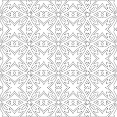 
Vector geometric pattern. Repeating elements stylish background abstract ornament for wallpapers and 

backgrounds. Black and white colors 