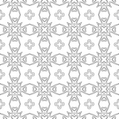 
Vector geometric pattern. Repeating elements stylish background abstract ornament for wallpapers and 

backgrounds. Black and white colors 