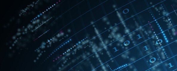 Obraz premium Technology data background, idea of global business solution