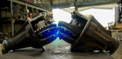Differential  gearbox parts.