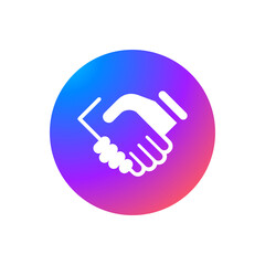 Hand Shake - Sticker