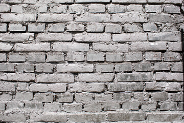 silver painted brick wall background