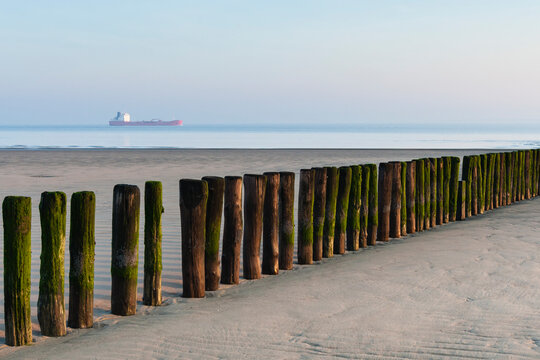 Beach at Breskens in spring