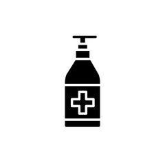 Antiseptic product color line icon. Isolated vector element.