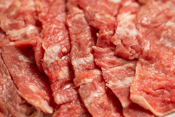 raw meat on a plate