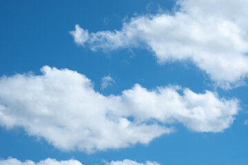 Cloudscape, Close-up Clouds with Blue Sky Background.