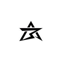 b a ba ab initial logo design vector template