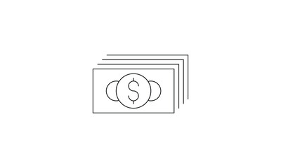 finance money business cash payment currency dollar set exchange credit sign vector 