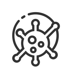 Obraz premium Disease , Hospital outline icon.