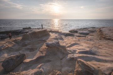 和歌山県 千畳敷 夕日