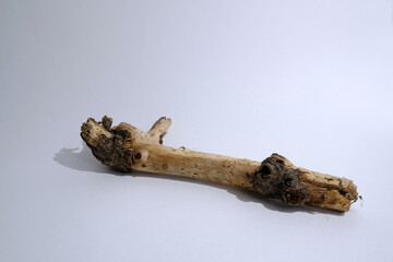 Stick on a light background. Podium.