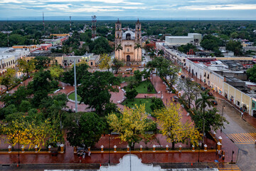 Cathedral of San Gervasio - Valladolid, Mexico - obrazy, fototapety, plakaty