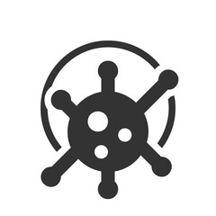 Obraz premium Disease , Hospital solid icon.