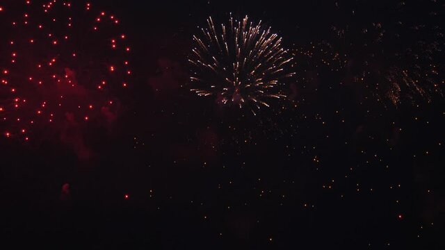 Beautiful festive fireworks