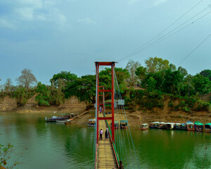The hanging bridge of rangamati