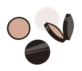 Hand Drawn Cartoon Fashion Illustration Makeup Tools Сorrector. Vector Set Drawing Beauty Products Сoncealers. Art Work Collection Decorative Cosmetics Skin Tone Shades